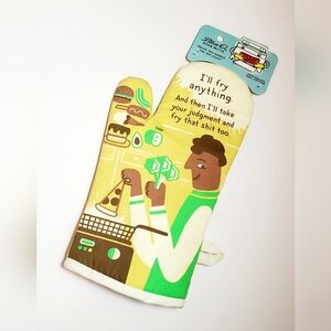 Blue Q I'll Fry Anything Oven Mitt